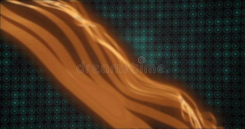 Animation of light shapes moving over green spots stock footage