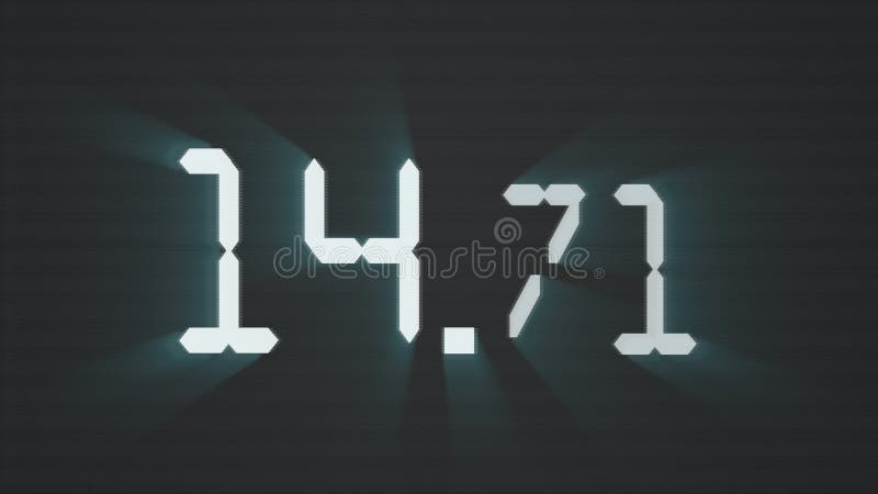 Digital Timer Clock Black Green - Stock Motion Graphics