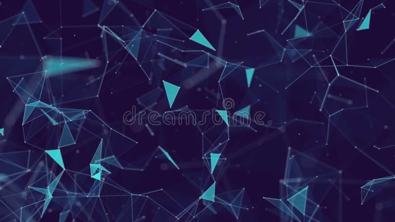 Animation network of connections stock illustration