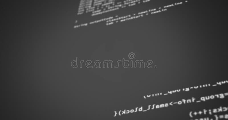 Animation numérique d'interface d'ordinateur et d'informatique numérique sur le fond gris illustration libre de droits