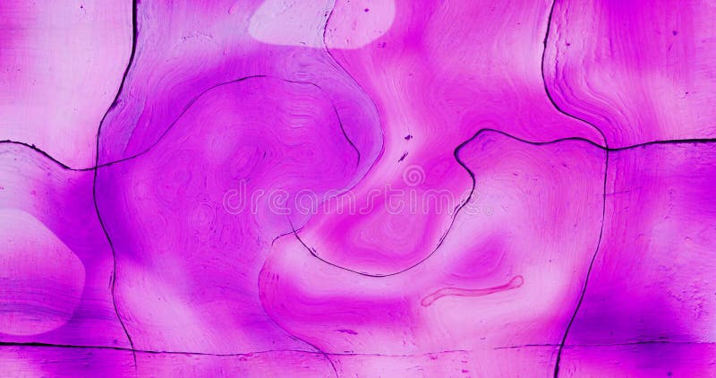 Animation numérique de l'effet de texture liquide fluide sur fond violet illustration stock