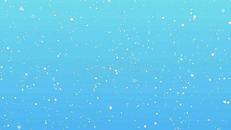 Animation particles circle Flying in the sky light Blue background stock illustration