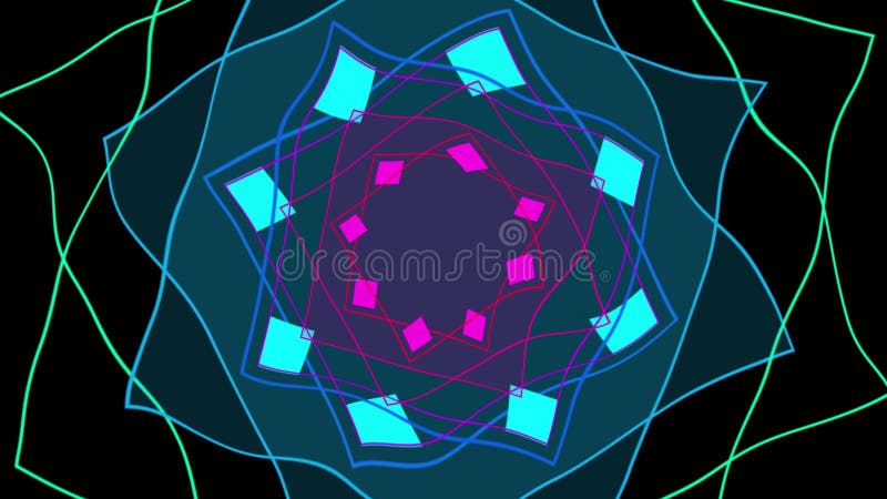 Animation - rotating squares pattern royalty free illustration