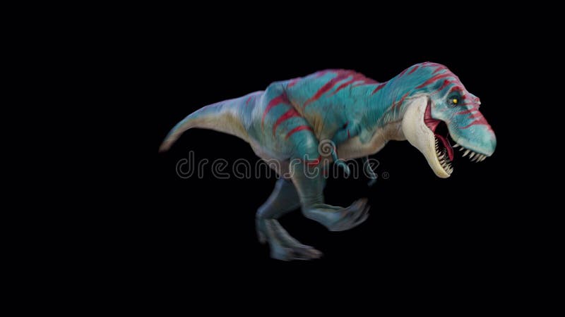 animate a running dinosaur Tyrannosaurus, Stock Video