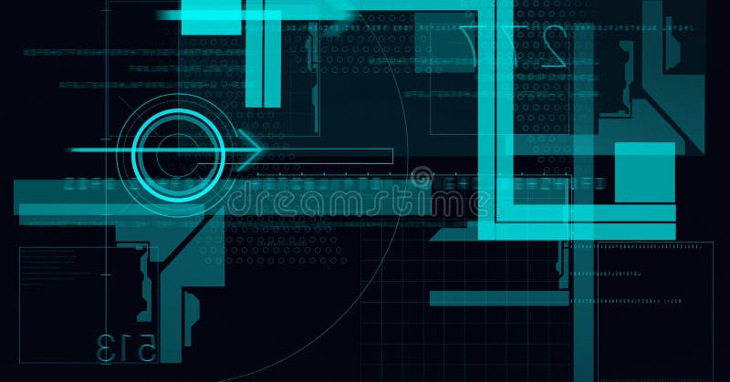 Animation of Scope Scanning, Data Processing and Numbers on Black  Background Stock Illustration - Illustration of concept, digital: 217902284