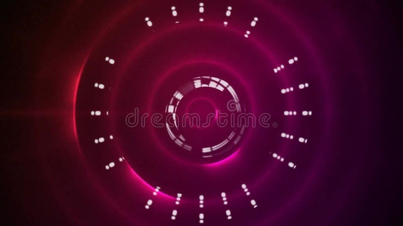 Animation of scope scanning over red circles stock illustration