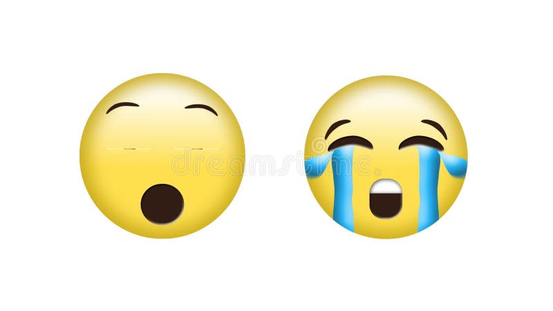 crying sad emoji emotion icon loop motion graphics video transparent  background with alpha channel 23472413 Stock Video at Vecteezy