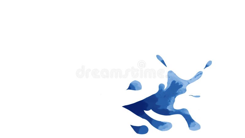 Animation tirée par la main d'aspect couleur splash illustration stock