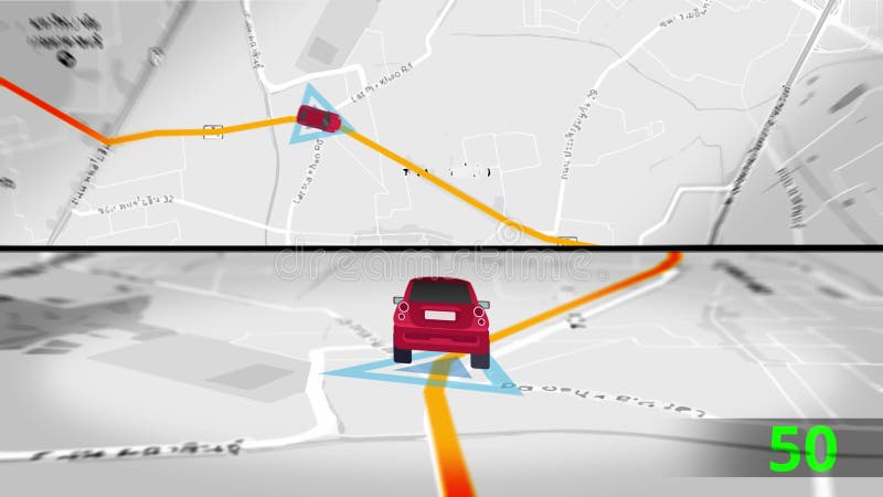 map location, gps map navigator system animation. route