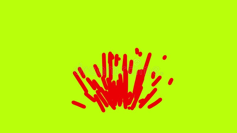 Animation très simple sur écran vert. illustration stock