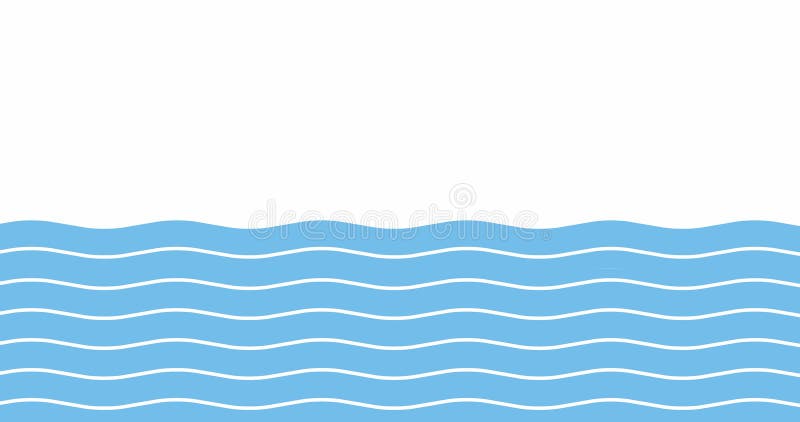 Animation of Water Waves. Sea, Ocean or River Concept. Alfa Chanel. 4K  Stock Illustration - Illustration of wave, decor: 229024726