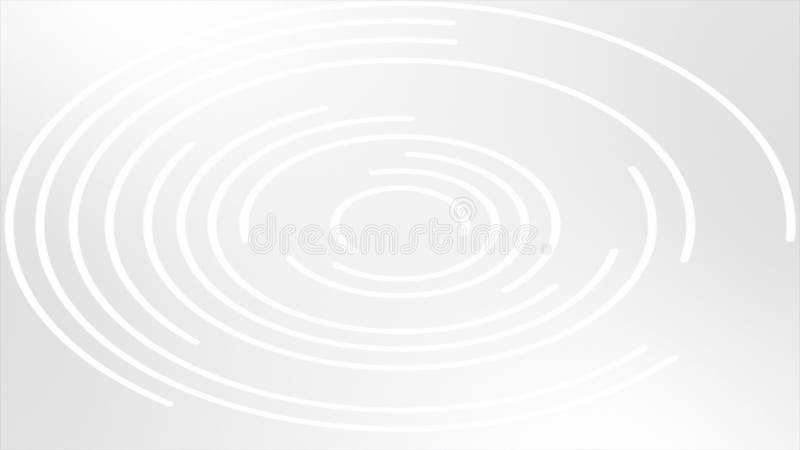 White color rotating circular pattern modern design loop able geometrical background royalty free illustration