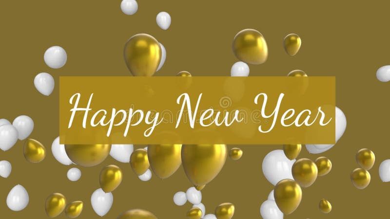 Festive New Year stock footage. Video of balloon, greetings - 166591432