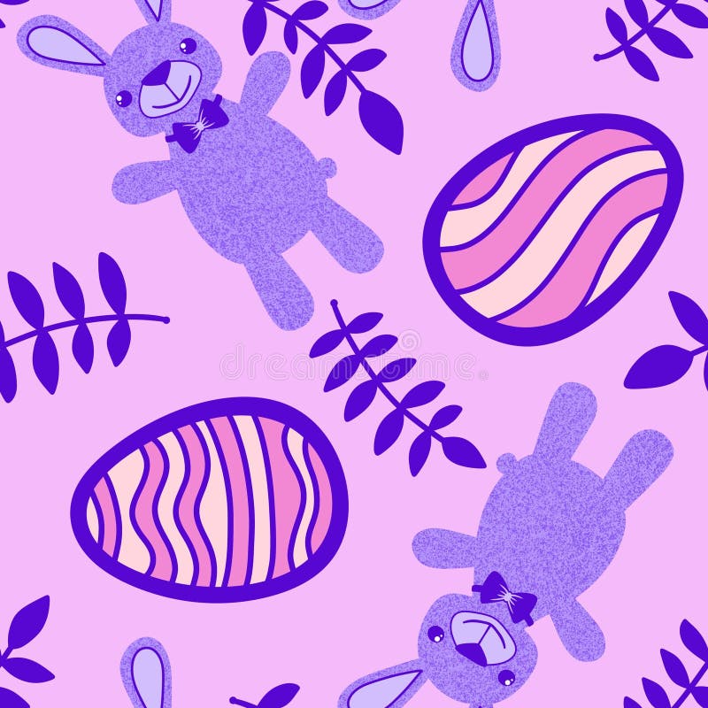 Easter animals bunnies seamless rabbit pattern for wrapping paper and fabrics and linens and kids clothes print and festive packaging and party accessories. High quality illustration. Easter animals bunnies seamless rabbit pattern for wrapping paper and fabrics and linens and kids clothes print and festive packaging and party accessories. High quality illustration