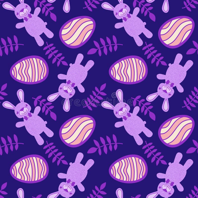 Easter animals bunnies seamless rabbit pattern for wrapping paper and fabrics and linens and kids clothes print and festive packaging and party accessories. High quality illustration. Easter animals bunnies seamless rabbit pattern for wrapping paper and fabrics and linens and kids clothes print and festive packaging and party accessories. High quality illustration