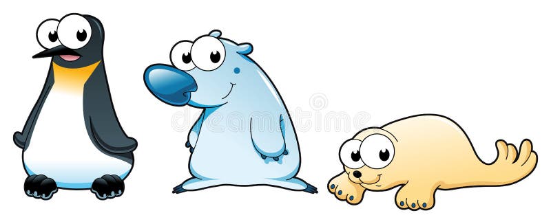 Animaux polaires illustration libre de droits