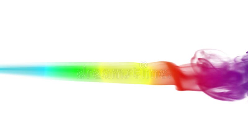 Animação abstrata colorida do fumo video estoque