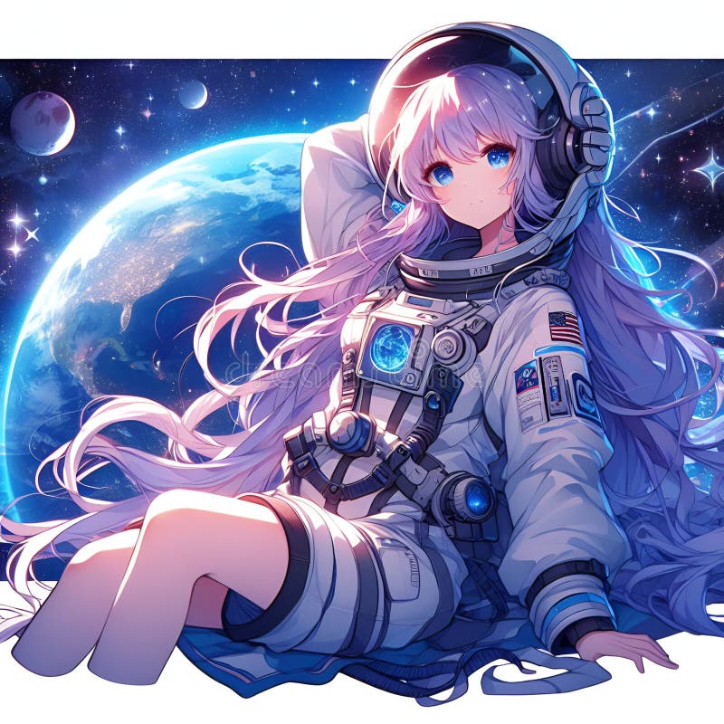 Vector Anime Astronaut Couple On A Planet Stock Illustration Stock  Illustration - Download Image Now - iStock