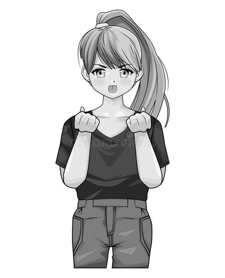 Anime enojado ilustración del vector. Ilustración de vector - 241422005 Anime enojado ilustración del vector. Ilustración de vector - 241422005