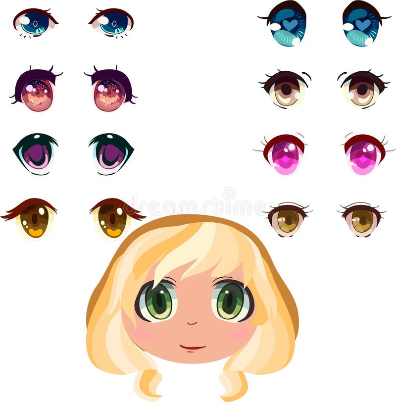 Anime Eyes Stock Illustrations – 13,582 Anime Eyes Stock