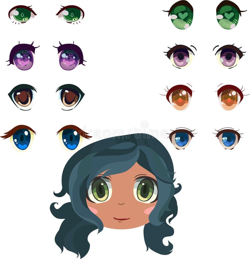 Download Eyes, Anime Eyes, Cartoon Eyes. Royalty-Free Vector