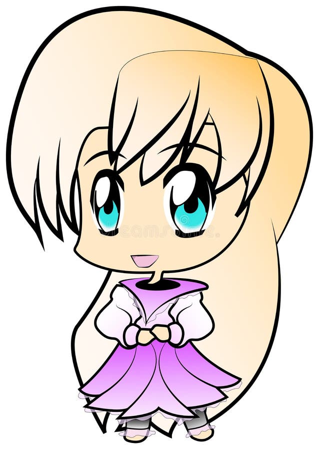 Anime Girl stock illustration