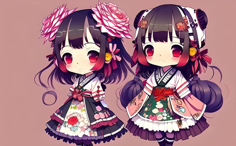 Kimono Anime Girls Stock Illustrations – 134 Kimono Anime Girls Stock  Illustrations, Vectors & Clipart - Dreamstime