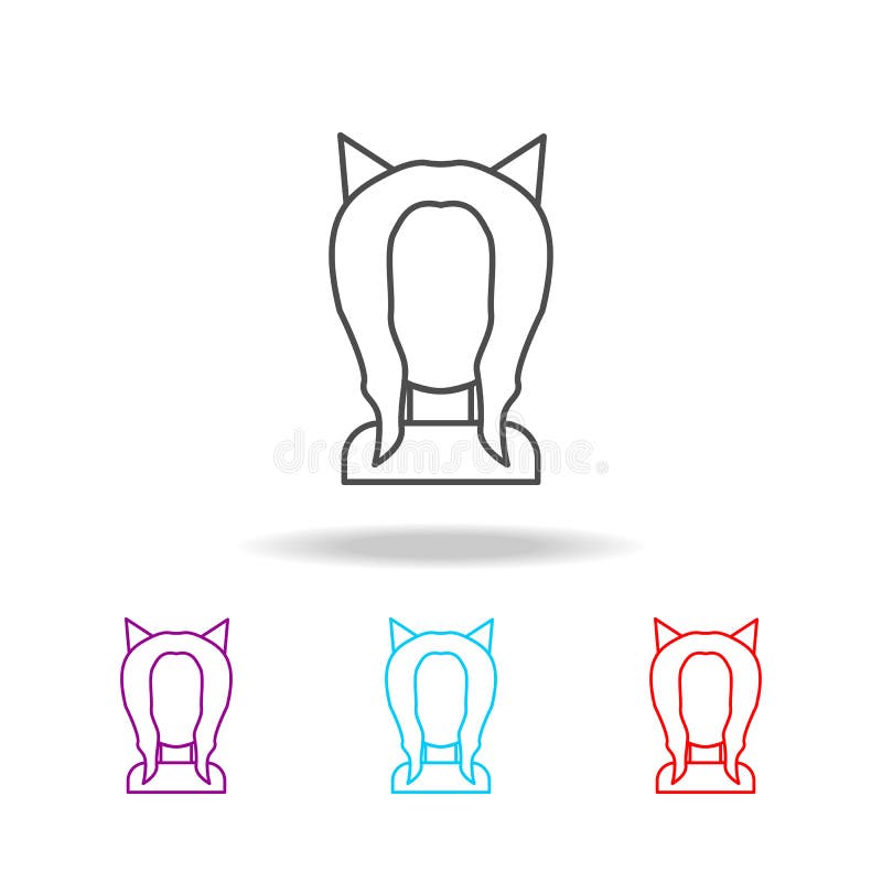 Premium Vector  Icon cat sketch on white background
