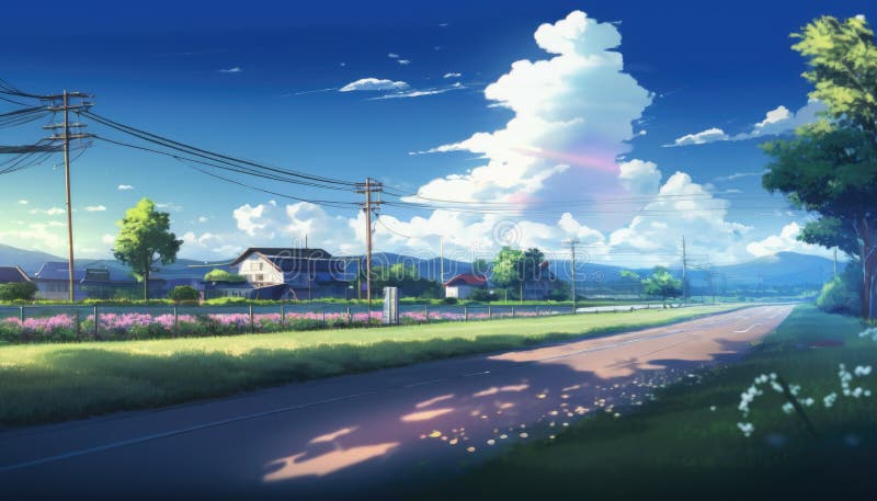 Anime Landscapes: a Vibrant Journey through Imagined Realms, Ai ...