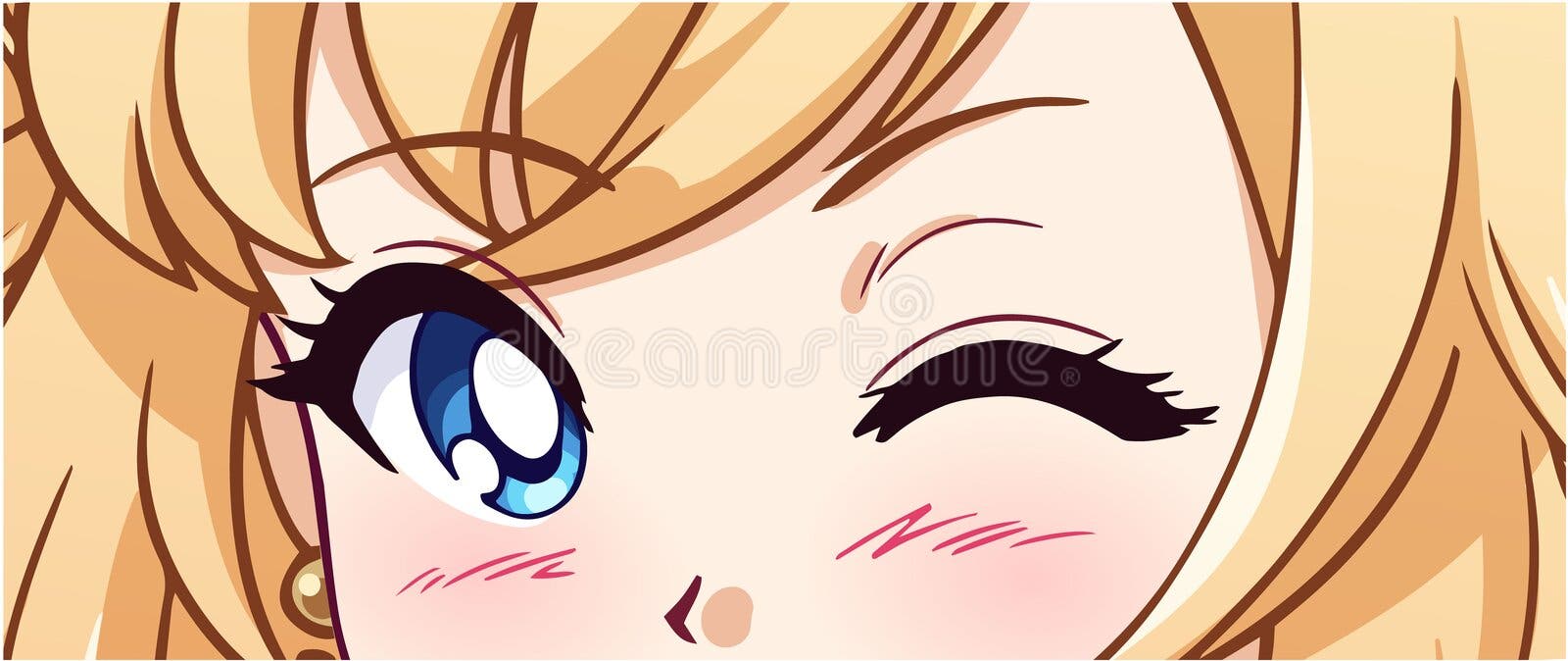 Anime Manga Eyes Looking from a Paper Tear Stock Vector - Illustration of  smile, tshirt: 273660949