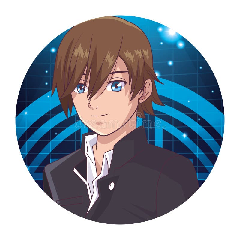 Boy Anime Male Manga Cartoon Icon. Vector Graphic Stock Vector -  Illustration of beauty, japanese: 110235871