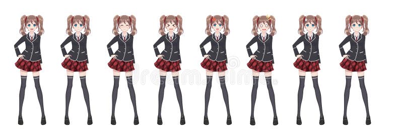Anime Manga Student Girl In Blazer And Red Skirt Stock Vector Illustration Of Novel Adult Anime Manga Student Girl In Blazer And Red Skirt Stock Vector Illustration Of Novel Adult