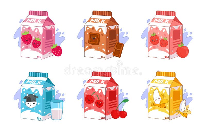 Buy Strawberry Milk STICKER Milk Carton Colorful Pop Sticker Anime Online  in India  Etsy