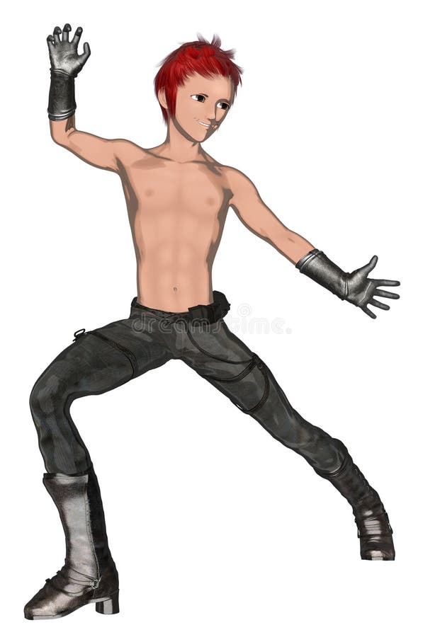Anime Boy Fighter stock illustration. Illustration of fighter 32868658