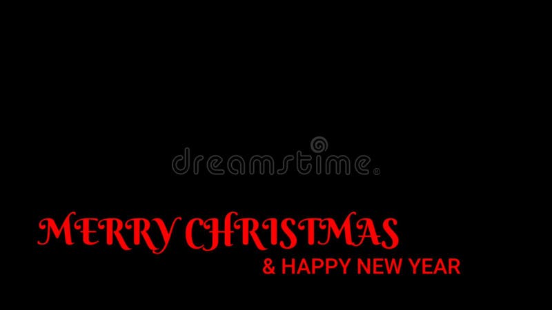 Animering av christmas rörelsebakgrund med kopieringsutrymme och röd färgtext. stock illustrationer