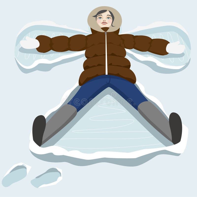 anioła śnieg ilustracja wektor anioła śnieg ilustracja wektor