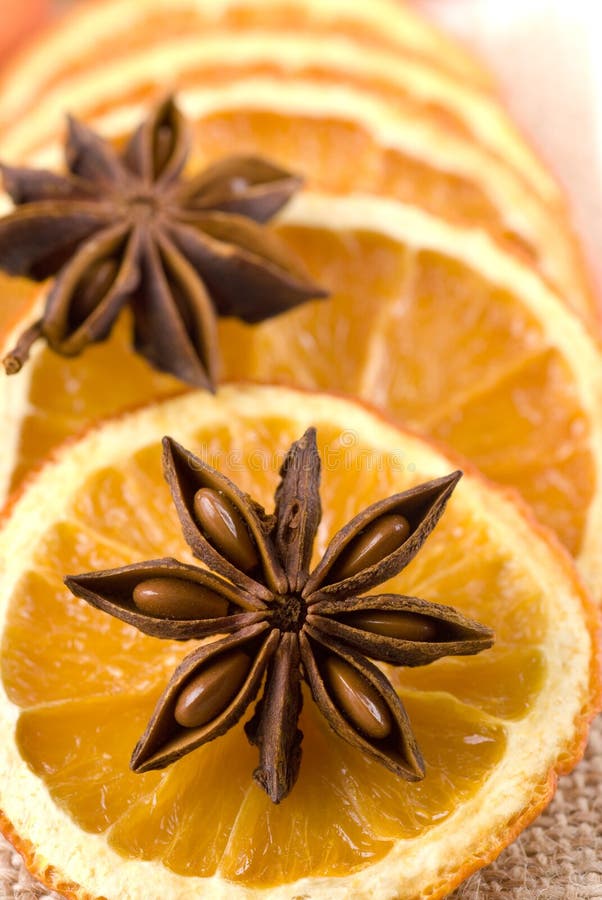 Anise And Dried Orange Slices