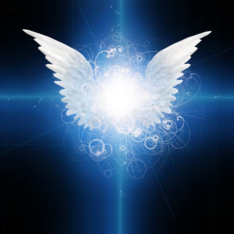 Anjo voado ilustração royalty free Anjo voado ilustração royalty free