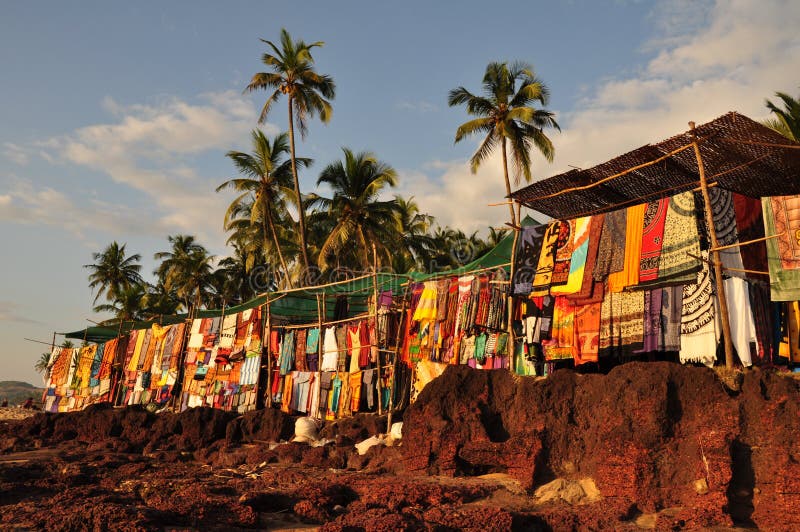 Anjuna beach flea market