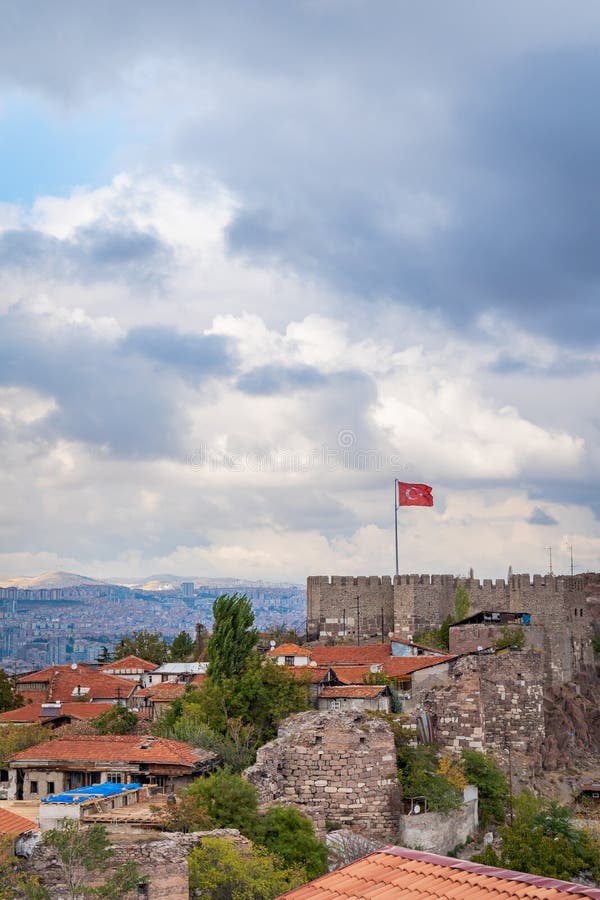 Ankara Castle, the View of the Old Town and Castle in Turkish Capital