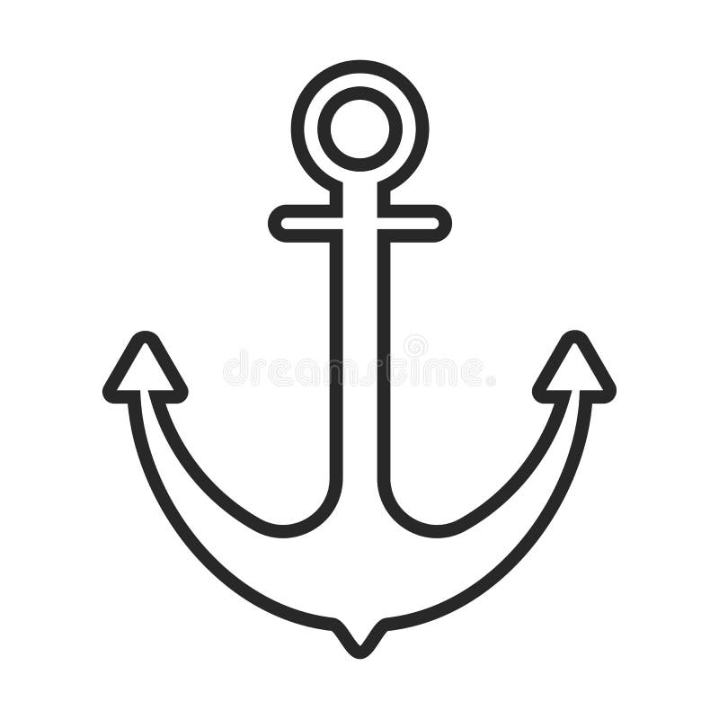 Ankarvektorsymbol vektor illustrationer Ankarvektorsymbol vektor illustrationer