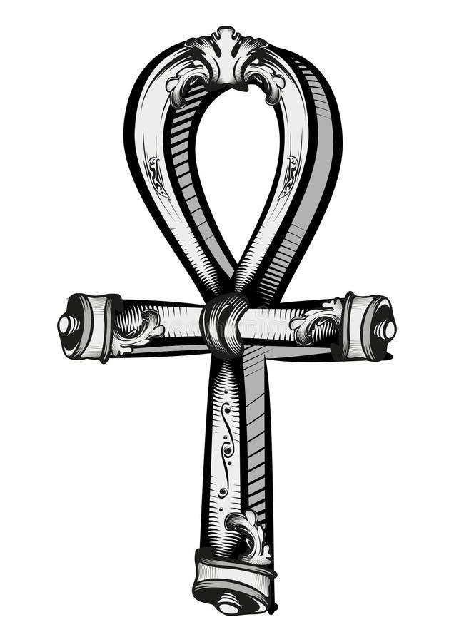 Egyptian cross ankh Black and White Stock Photos & Images - Alamy