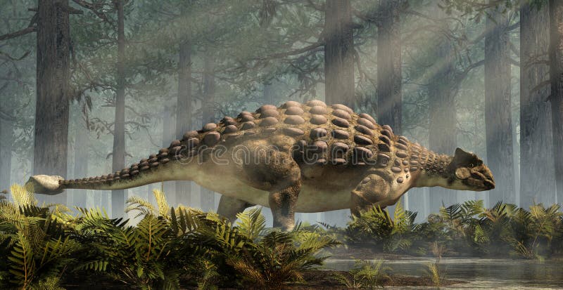 ankylosaurus-standing-forest-ankylosaurus-one-most-popular-dinosaurs-was-cretaceous-era-ornithischian-herbivore-135624424.jpg