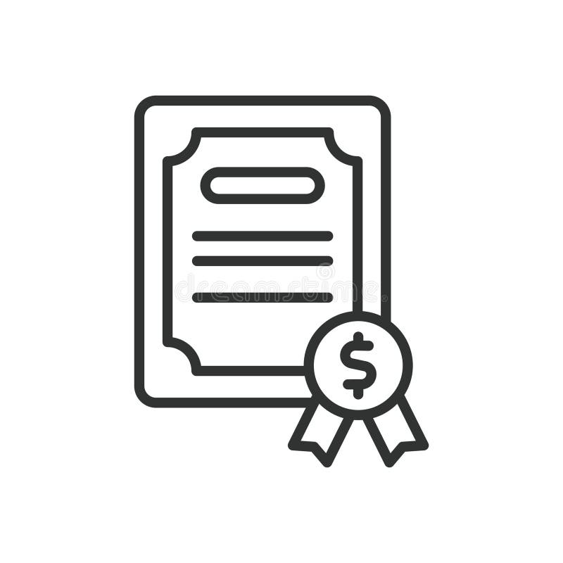 Anleihezeichen. Anleiheanlage fest verzinsliche Wertpapiere Finanzplanung lizenzfreie abbildung