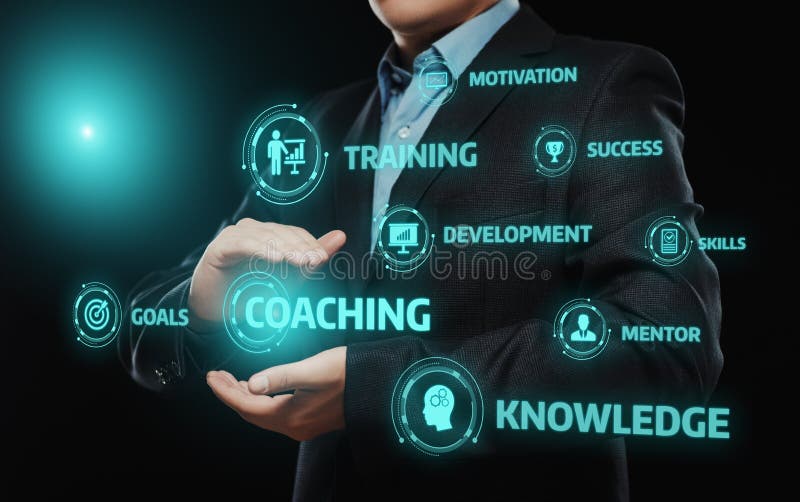 Coaching Mentoring Education Business Training Development E-learning Concept. Coaching Mentoring Education Business Training Development E-learning Concept.