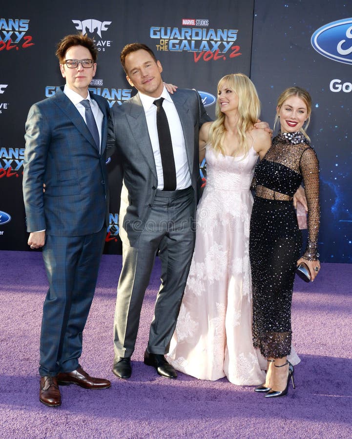 Anna Faris, James Gunn, Chris Pratt e Jennifer Holland fotografie stock libere da diritti Anna Faris, James Gunn, Chris Pratt e Jennifer Holland fotografie stock libere da diritti