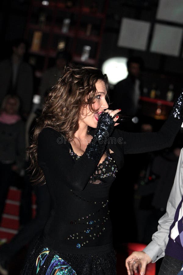 Anna Lesko and her dancers at the Level Club launching