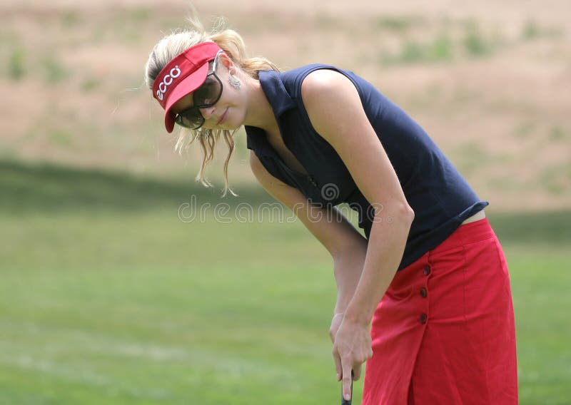 Anna Rawson, excursão européia das senhoras do golfe fotos de stock Anna Rawson, excursão européia das senhoras do golfe fotos de stock