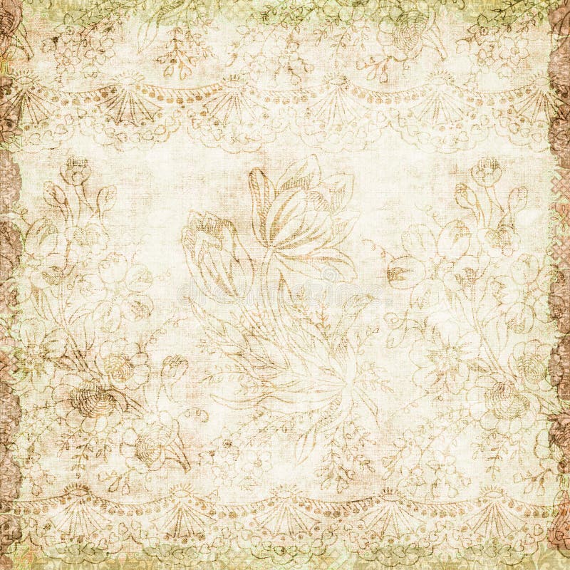 Vintage floral grunge background with an antique style. Vintage floral grunge background with an antique style