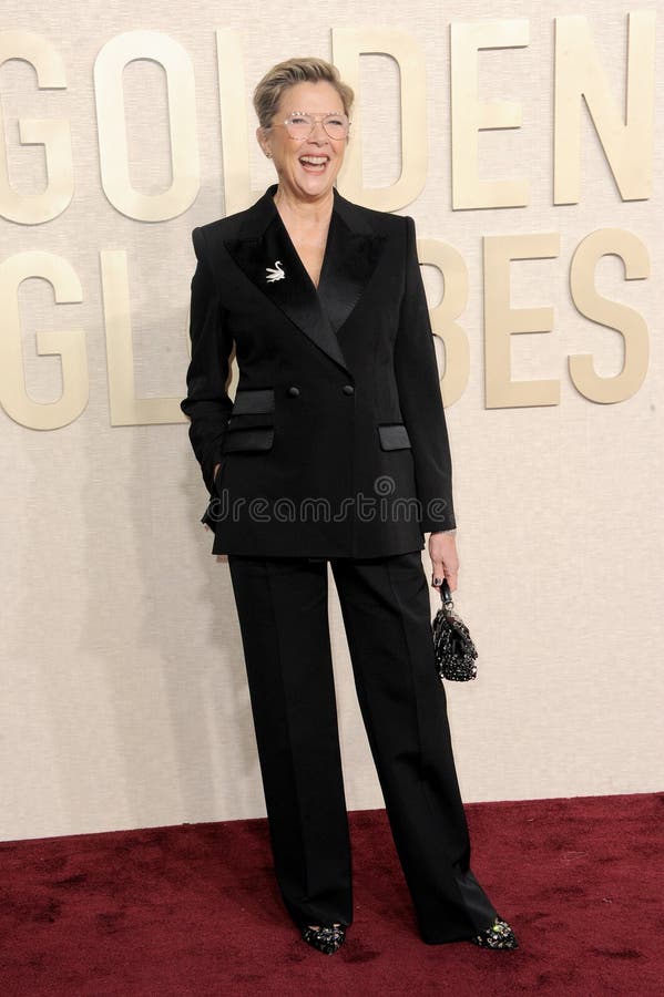 Annette Bening at the 81st Annual Golden Globe Awards held at the Beverly Hilton Hotel in Beverly Hills, USA on January 7, 2024.